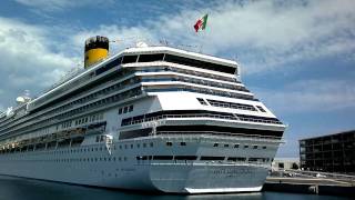 Costa Concordia - Il Porto di Savona - Italia (HD)