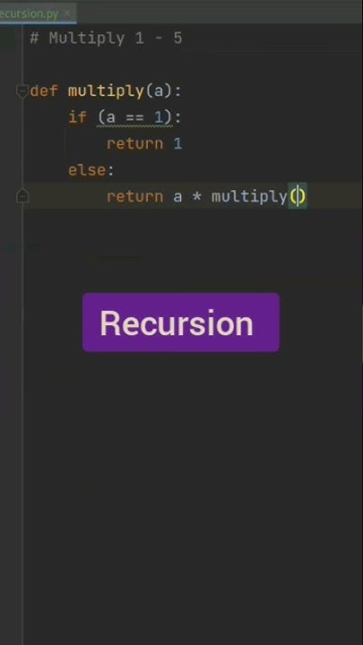 python program recursion create in pycharm application #shortvideo # ...