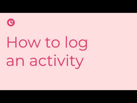 How to log an activity