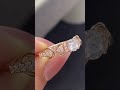Round Cut Diamond Vintage Inspired Engagement Ring with Twisted Gold Band and Side Accents |