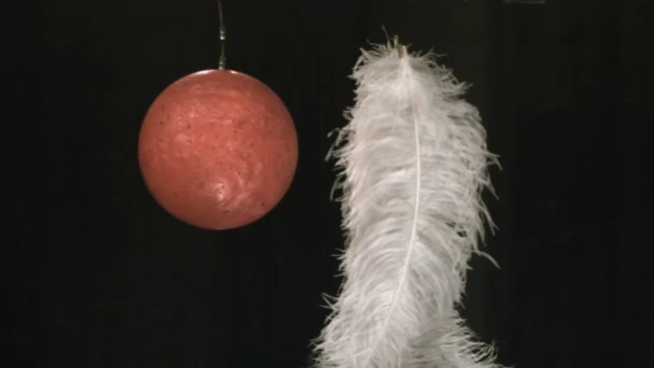 Bola De Boliche Y Pluma Al Vacio