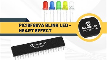 04 | BLINK LED - HOW TO BUILD HEART EFFECT #PIC16F877A #LED #CCS