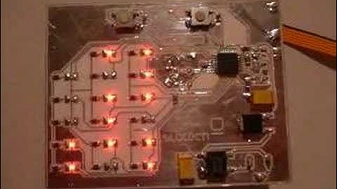 Binary clock with Atmel ATmega8