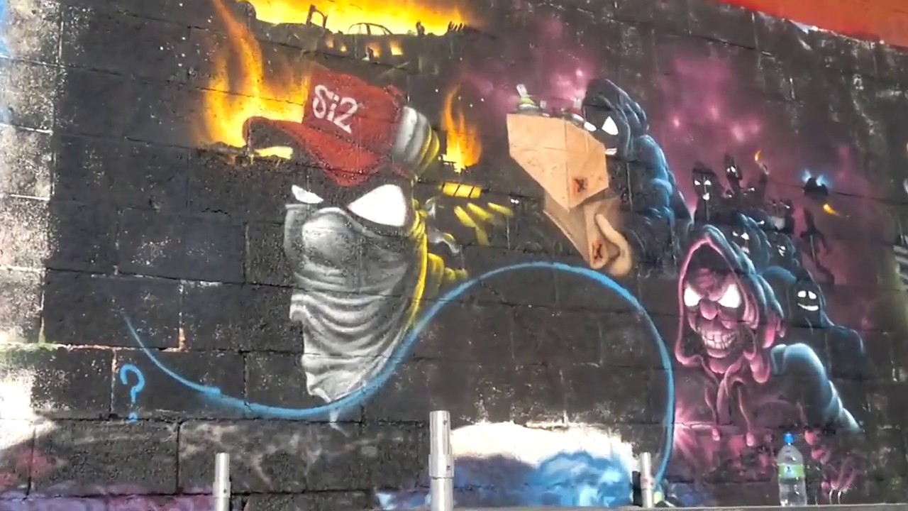 Graffiti jam ,VOSP's Newcastle jam 2011.... - YouTube