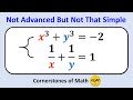 Solving x^3 + y^3 = -2, 1/x + 1/y = 1