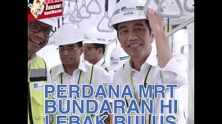 Presiden Jokowi Jajal Perdana MRT Bundaran HI - Lebak Bulus