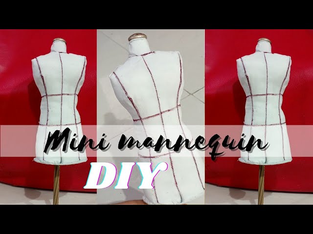 Making a mini dress form (half scale, quarter scale and even smaller!) 