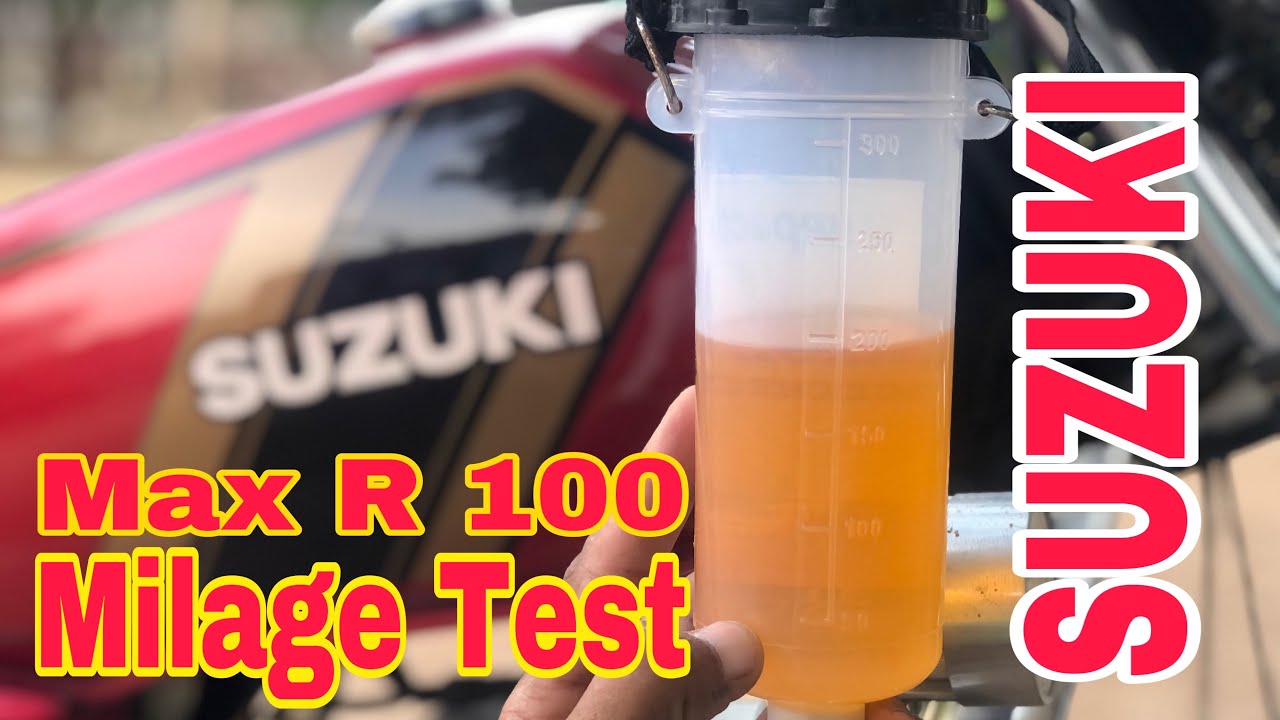 Suzuki Max R 100 Milage Test - YouTube
