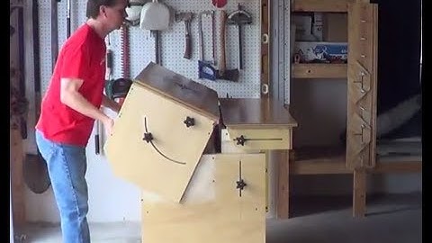 Fun with Robotics - EP 9: Garage shop organization, building a tilting wood working router table