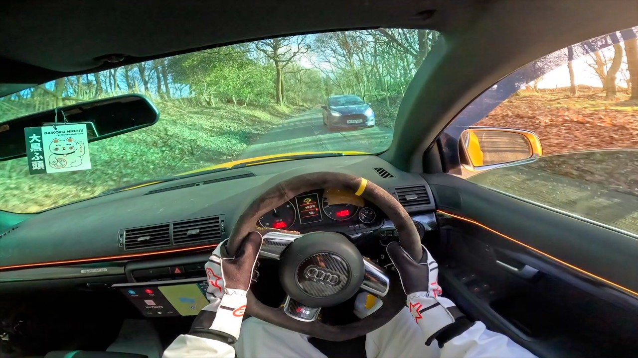 POV DRIVING THE LOUDEST AUDI V8 IN A QUIET FOREST!