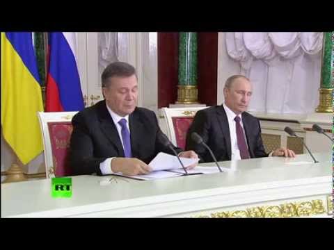 Пресс-конференция Владимира Путина и Виктора Януковича
