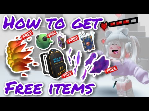 [FREE ITEM] สอนรับของฟรี 5 ชิ้น น้องสไลม์ กระเป๋าเป้ ออร่าไฟ ออร่าภูติผี หนังสือเวทมนต์ ROBLOX