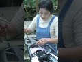 Wow~The girl repaired the motorcycle #restoration #machine