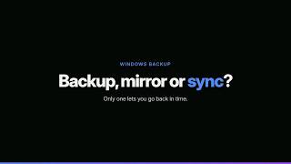 Backup vs Mirror vs Sync: Which One Do You Want? (Windows) screenshot 5