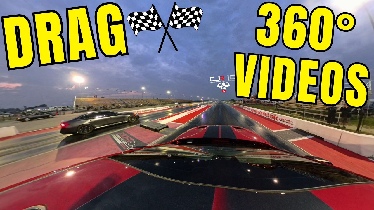 drag racing 360 video - YouTube