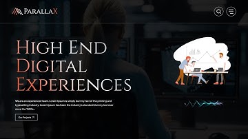 Wix Parallax Website Template