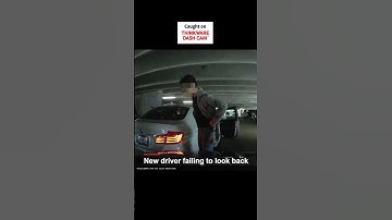 Lesson learned the hard way...always check your blind spot before reversing! #dashcam #newdriver