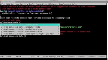 Emacs as a C/C++ Editor/IDE (Part 3): Installing CEDET mode for true intellisense