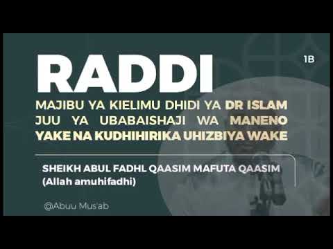 Download RADDI KWA DR ISLAM WA MOMBASA.1B