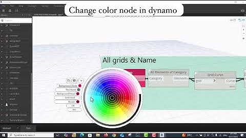 Change Node Colors in Revit Dynamo  تغير لون الاكواد دخل برنامج الدينامو