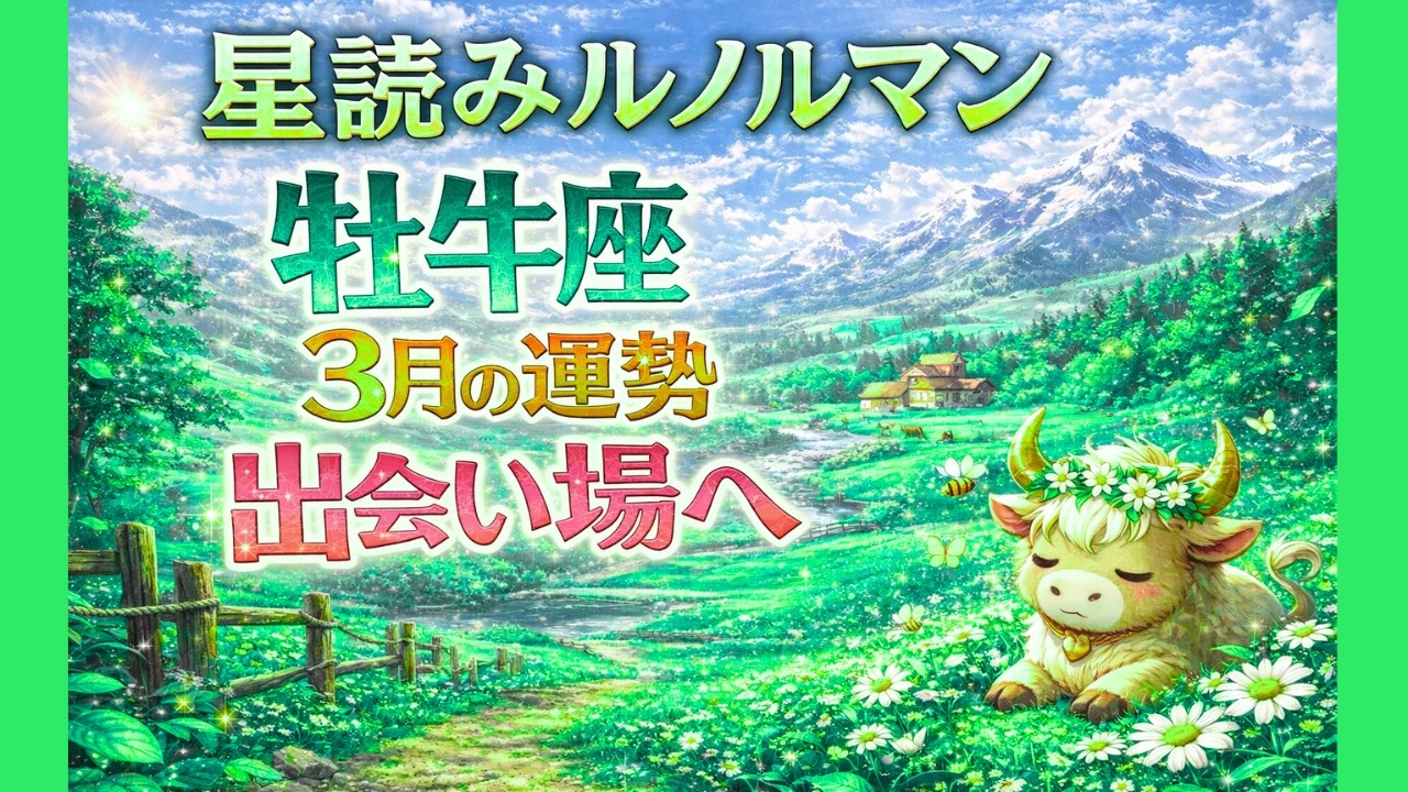 星読みルノルマン/牡牛座３月の運勢/出会いの場へ行こう