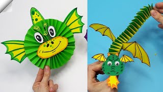 15 DIY 3D paper DRAGON | Moving paper toys