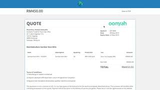 How to Produce Quote in SimpanKira