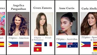 Gorgeous Filipina Celebrities with Foreign Blood