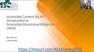 Accessible Content for All: Introduction to Accessible Educational Materials (AEM)