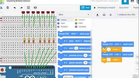 Tinkercad Arduino devre simülasyonu