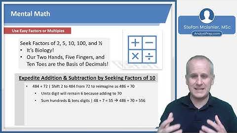 Mental Math (Executive Assessment Course for MBA Program Applications)