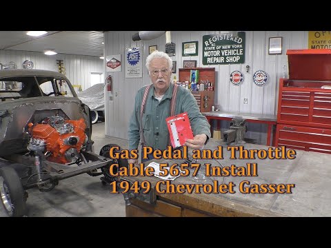 Gas Pedal and Throttle Cable 5657 Install, 1949 Chevrolet Gasser