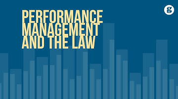 Performance Management and the Law