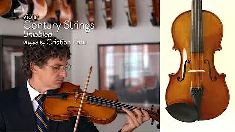 (SOLD) Century Strings unlabeled antiqued violin / Cristian Fatu / at the Metzler Violin Shop