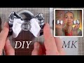 Классика канзаши школьные бантики МК клетка строгий стиль DIY kanzashi