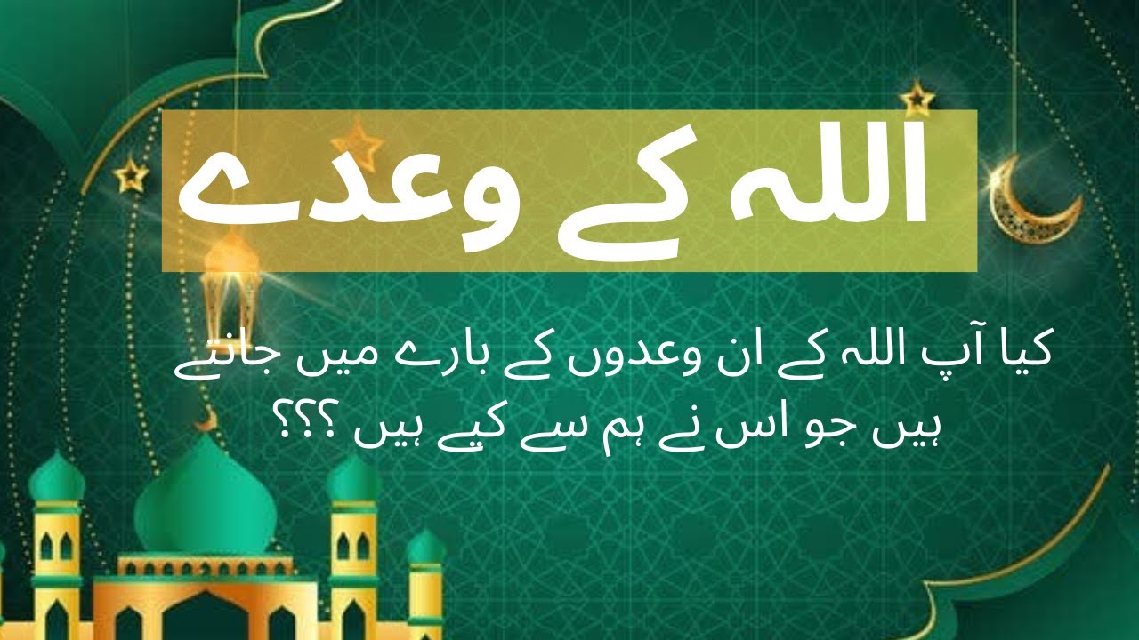Allah k wady /promises of Allah in Quran /Allah ka wada #promise #Allah ...