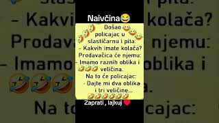 NAIVČINA 😂 #vicevi #smešno #funnyjokes #policajacpolicajci #shortsviralvideo
