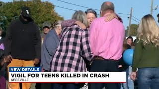 Community holds vigil for two teens killed in crash in Abbeville Co.