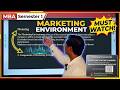 Marketing Environment Explained | MBA Semester 1 Marketing Lecture | Must Watch! 🔥