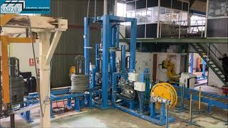 Complete automatic packing line for wire coils