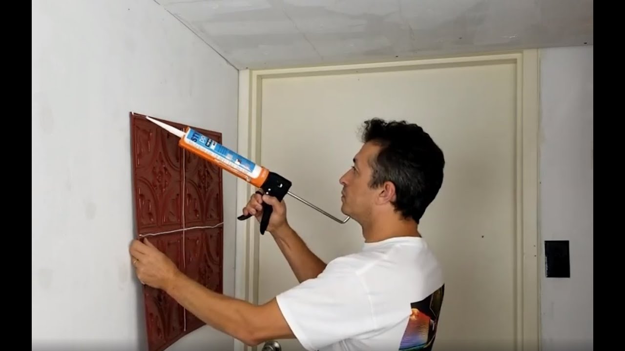 How to Install Ceiling Tiles with Glue Styro Pro Talissa Decor YouTube