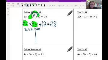 Multi-Step Equations with Distribution