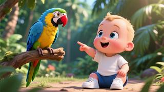 Belajar Warna bersama Burung Beo Cerah 🦜🌈 | Lagu Warna Seru untuk Anak-Anak | Video Edukasi Prasekolah