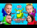 NO CHEATERS Among US!! (Family Battle) K-CITY GAMING