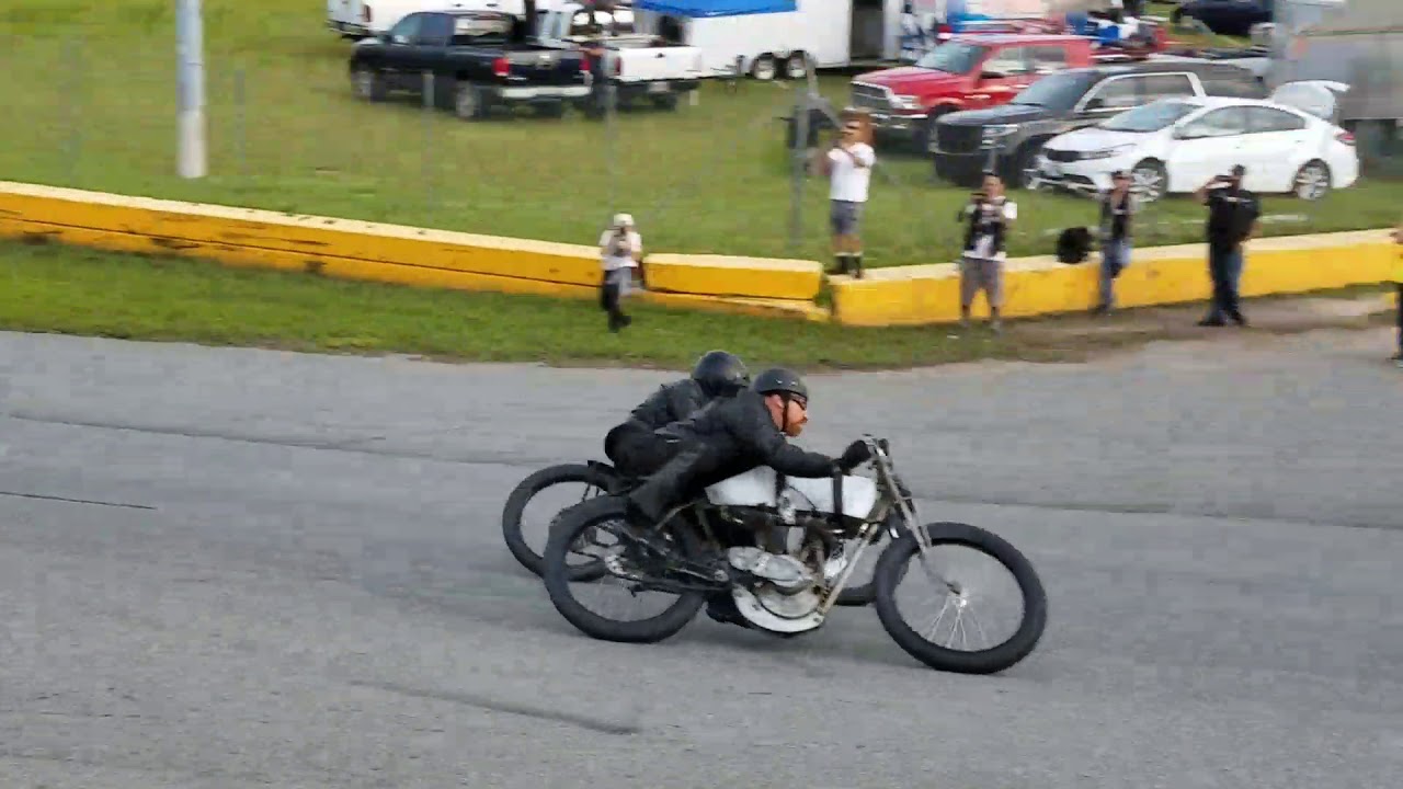 Sons of Speed Antique Motorcycle Boardtrack Race Final 2017