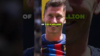 Robert Lewandowski 🤯💲💸💰 whopping salary at barca#barcelona