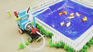 Top diy tractor the most creative mini rustic making miniatures for water pump concrete bridge part4