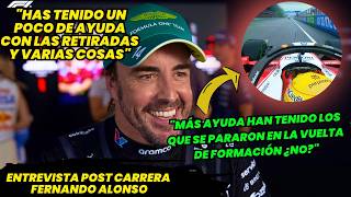Espero que hagan lo mismo la próxima vez que yo me pare | Fernando Alonso | Entrevista Post Carrera