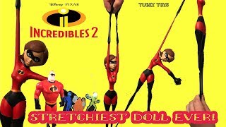 Unboxing STRETCHY Elastigirl Doll INCREDIBLES 2 Movie Toys Power Couple Slingshot + MORE! screenshot 1