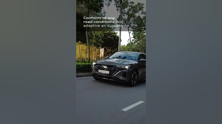 Adaptive air suspension | Audi Q8 e-tron